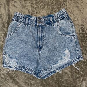 Mom cut jeans shorts